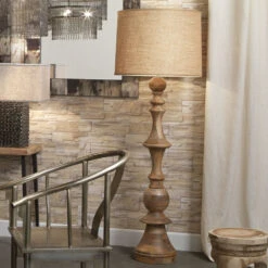 Budapest 72 Inch 150 Watt Natural Wood Floor Lamp Portable Light -Lighting Store 1buda flwd 4