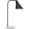 Chronicle 20 Inch 60.00 Watt Black / Antique Brass / White Marble Task Lamp Portable Light -Lighting Store 1chro tlbk 1