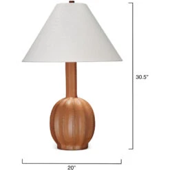 Cole 30.5 Inch 150.00 Watt Tan Table Lamp Portable Light -Lighting Store 1cole tlca 2