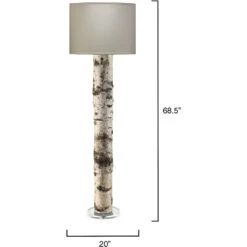 Forrester 69 Inch 150.00 Watt Birch Veneer Floor Lamp Portable Light -Lighting Store 1forr flbi 2 1