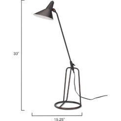 Franco Tri-Pod 33 Inch 60.00 Watt Oil Rubbed Bronze Table Lamp Portable Light -Lighting Store 1fran tlob 5