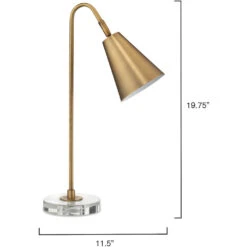 Gazette 20 Inch 60.00 Watt Antique Brass Task Lamp Portable Light -Lighting Store 1gaze tlab 6