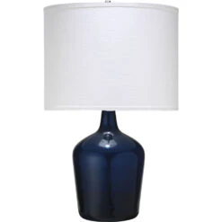 Plum Jar 29 Inch 150.00 Watt Navy Table Lamp Portable Light
