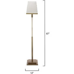 Jud 67 Inch 100.00 Watt Antique Brass Floor Lamp Portable Light -Lighting Store 1jud flab 2
