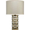 Labyrinth 30 Inch 150.00 Watt Antique Brass Metal Table Lamp Portable Light