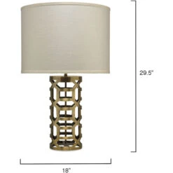 Labyrinth 30 Inch 150.00 Watt Antique Brass Metal Table Lamp Portable Light -Lighting Store 1laby tlab 2