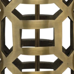 Labyrinth 30 Inch 150.00 Watt Antique Brass Metal Table Lamp Portable Light -Lighting Store 1laby tlab 3