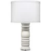 Monument 32 Inch 150.00 Watt White Marble Table Lamp Portable Light -Lighting Store 1monu tlwh