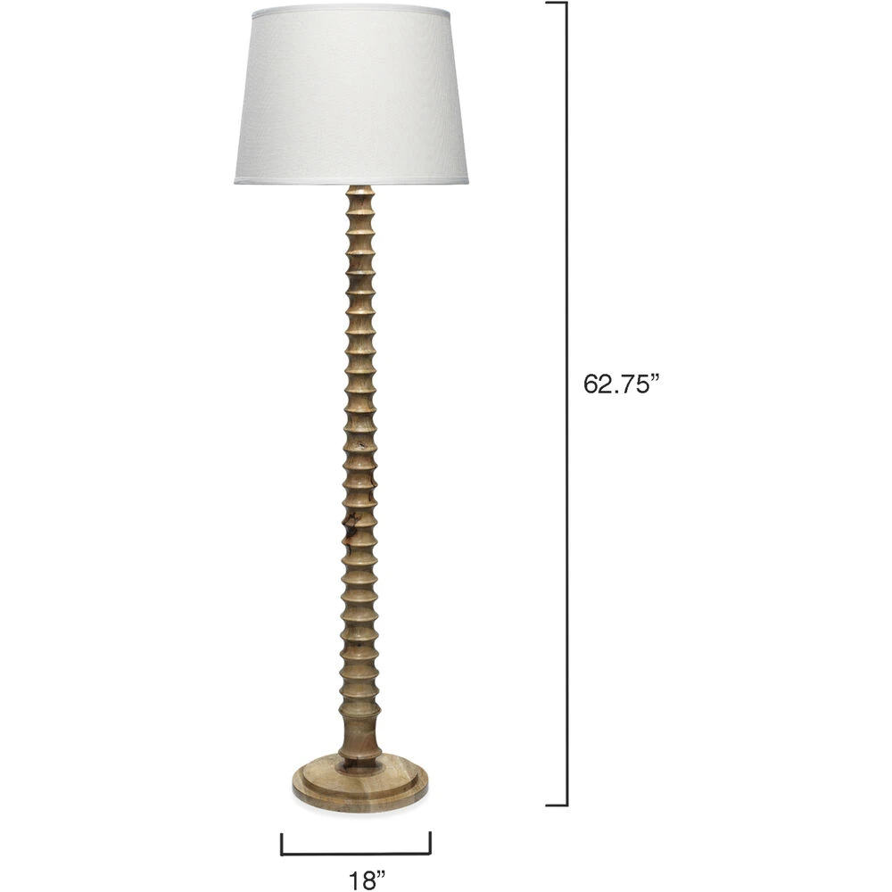 Revolution 63 Inch 150.00 Watt Bleached Wood Floor Lamp Portable Light 5 Revolution 63 Inch 150.00 Watt Bleached Wood Floor Lamp Portable Light - Image 3