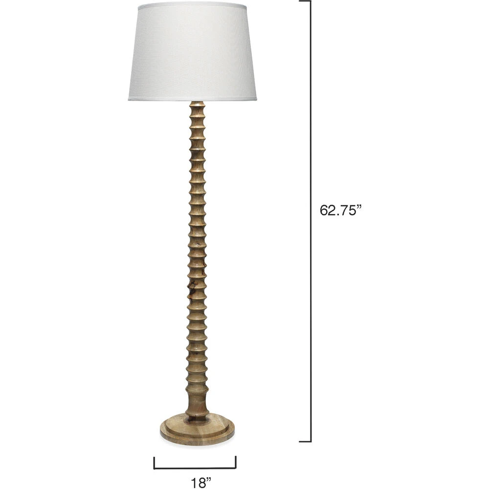 Revolution 63 Inch 150.00 Watt Bleached Wood Floor Lamp Portable Light 8 Revolution 63 Inch 150.00 Watt Bleached Wood Floor Lamp Portable Light - Image 6