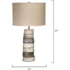 Stacked Horn 27 Inch 150 Watt Horn Table Lamp Portable Light 8 Stacked Horn 27 Inch 150 Watt Horn Table Lamp Portable Light -Lighting Store 1stac tlho 2