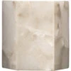 Borealis 1 Light 7 Inch Alabaster Wall Sconce Wall Light, Hexagon -Lighting Store 4bore scal