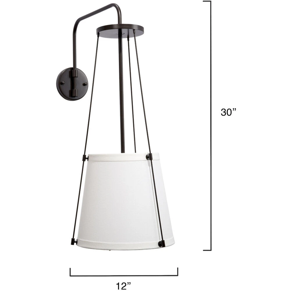 California 1 Light 12 Inch Oil Rubbed Bronze Wall Sconce Wall Light 5 California 1 Light 12 Inch Oil Rubbed Bronze Wall Sconce Wall Light - Image 3