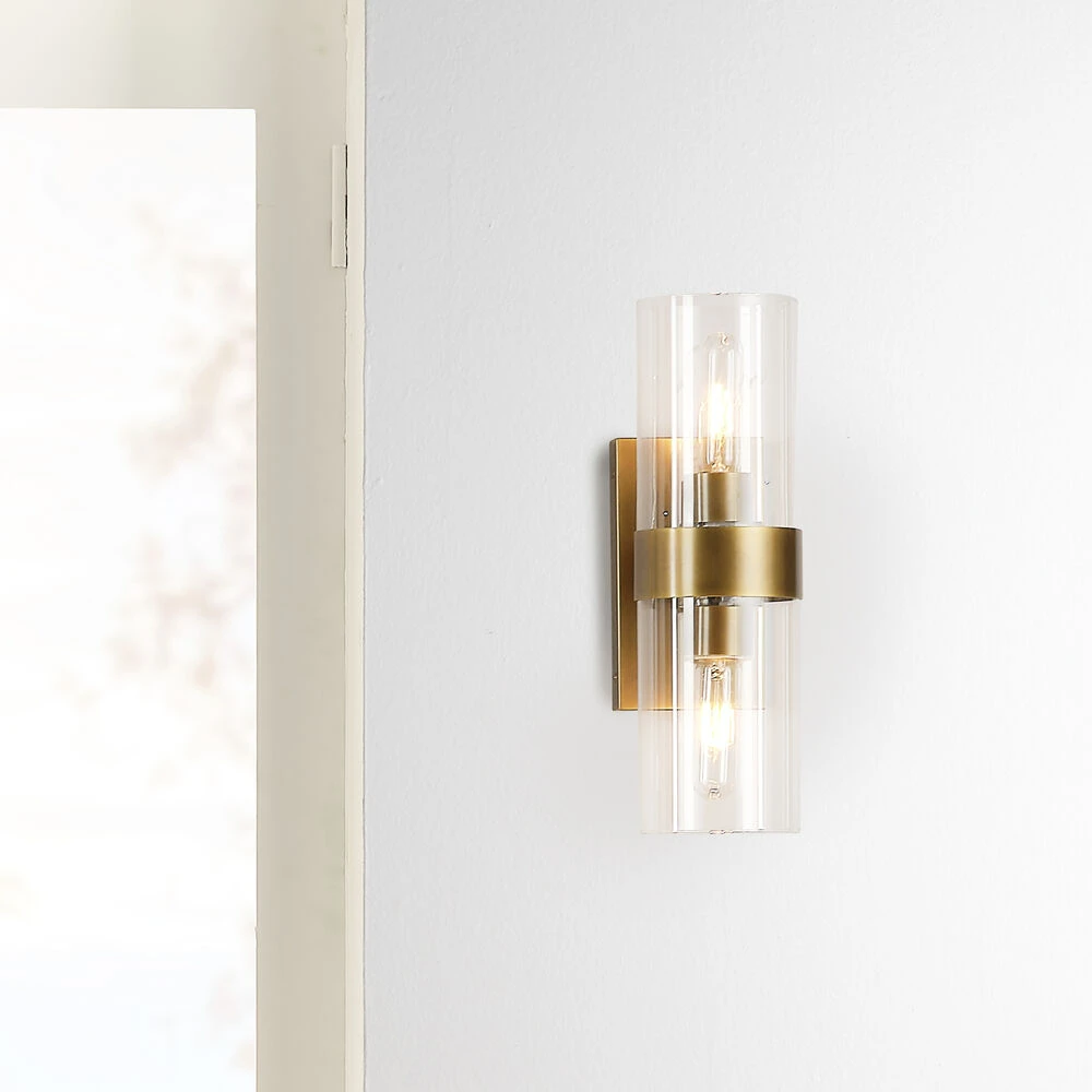 Chatham 2 Light 5 Inch Antique Brass Wall Sconce Wall Light 4 Chatham 2 Light 5 Inch Antique Brass Wall Sconce Wall Light - Image 2