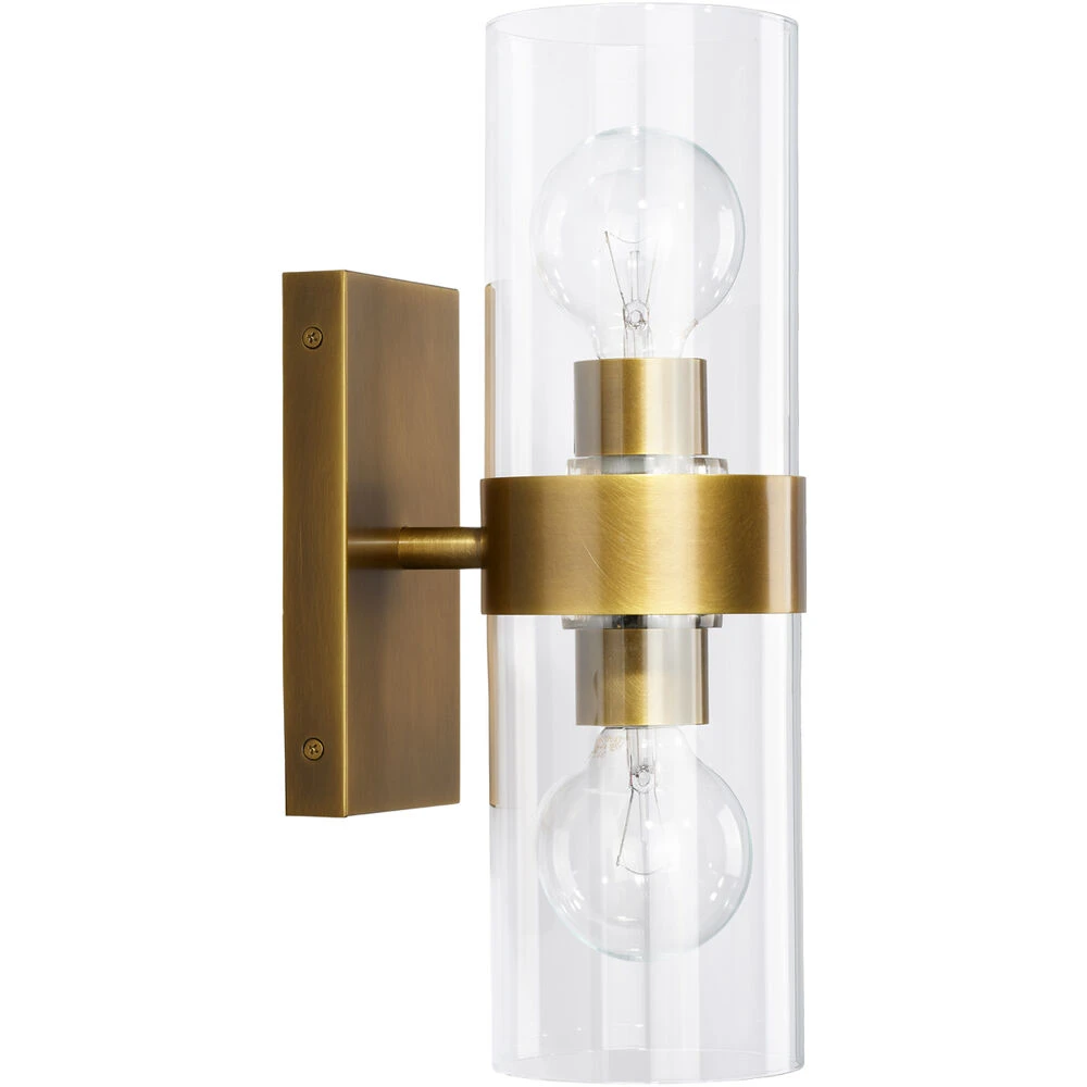 Chatham 2 Light 5 Inch Antique Brass Wall Sconce Wall Light 9 Chatham 2 Light 5 Inch Antique Brass Wall Sconce Wall Light - Image 7