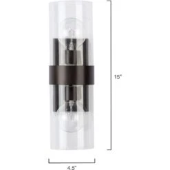 Chatham 2 Light 5 Inch Oil Rubbed Bronze Wall Sconce Wall Light -Lighting Store 4chat scob 2