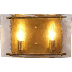 Glenn 2 Light 14 Inch Antique Brass Double Wall Sconce Wall Light 13 Glenn 2 Light 14 Inch Antique Brass Double Wall Sconce Wall Light -Lighting Store 4glen dbab 4