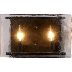 Glenn 2 Light 14 Inch Oil Rubbed Bronze Double Wall Sconce Wall Light -Lighting Store 4glen dbob 4