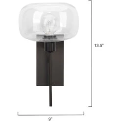 Scando 1 Light 9 Inch Oil Rubbed Bronze Metal Wall Sconce Wall Light -Lighting Store 4scan scob 2 1