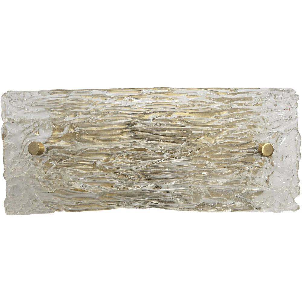 Swan Curved Glass 2 Light 12 Inch Clear Textured Glass W/ Antique Brass Wall Sconce Wall Light 3 Swan Curved Glass 2 Light 12 Inch Clear Textured Glass W/ Antique Brass Wall Sconce Wall Light