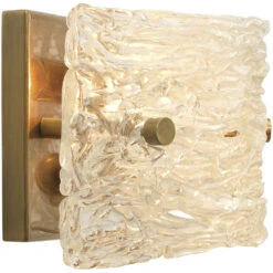 Swan Curved Glass 2 Light 12 Inch Clear Textured Glass W/ Antique Brass Wall Sconce Wall Light 10 Swan Curved Glass 2 Light 12 Inch Clear Textured Glass W/ Antique Brass Wall Sconce Wall Light -Lighting Store 4swan smcl 3 1