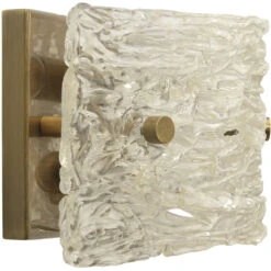 Swan Curved Glass 2 Light 12 Inch Clear Textured Glass W/ Antique Brass Wall Sconce Wall Light 13 Swan Curved Glass 2 Light 12 Inch Clear Textured Glass W/ Antique Brass Wall Sconce Wall Light -Lighting Store 4swan smcl 6