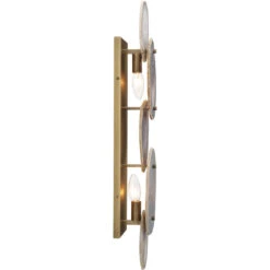 Trinity 2 Light 6.5 Inch Pale Lavender & Antique Brass Wall Sconce Wall Light 11 Trinity 2 Light 6.5 Inch Pale Lavender & Antique Brass Wall Sconce Wall Light -Lighting Store 4trin lglv 4 1