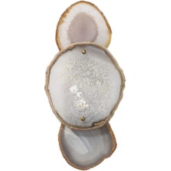 Trinity 1 Light 7 Inch Pale Lavender Agate & Antique Brass Wall Sconce Wall Light -Lighting Store 4trin sclv 8