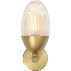 Whitworth 1 Light 5.5 Inch Polished Brass Sconce Wall Light, Small -Lighting Store 4whit smab 4