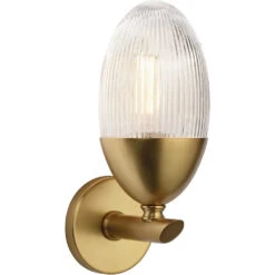 Whitworth 1 Light 5.5 Inch Polished Brass Sconce Wall Light, Small -Lighting Store 4whit smab 6