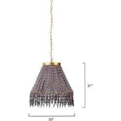 Angelou 3 Light 20 Inch Gold Beaded Chandelier Ceiling Light -Lighting Store 5ange chgr 2