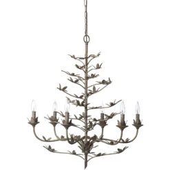 Blooming 12 Light 30 Inch Rust Chandelier Ceiling Light