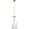 California 1 Light 12 Inch Antique Brass Pendant Ceiling Light