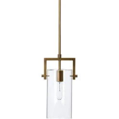 Cambrai 1 Light 6 Inch Antique Brass Pendant Ceiling Light, Small