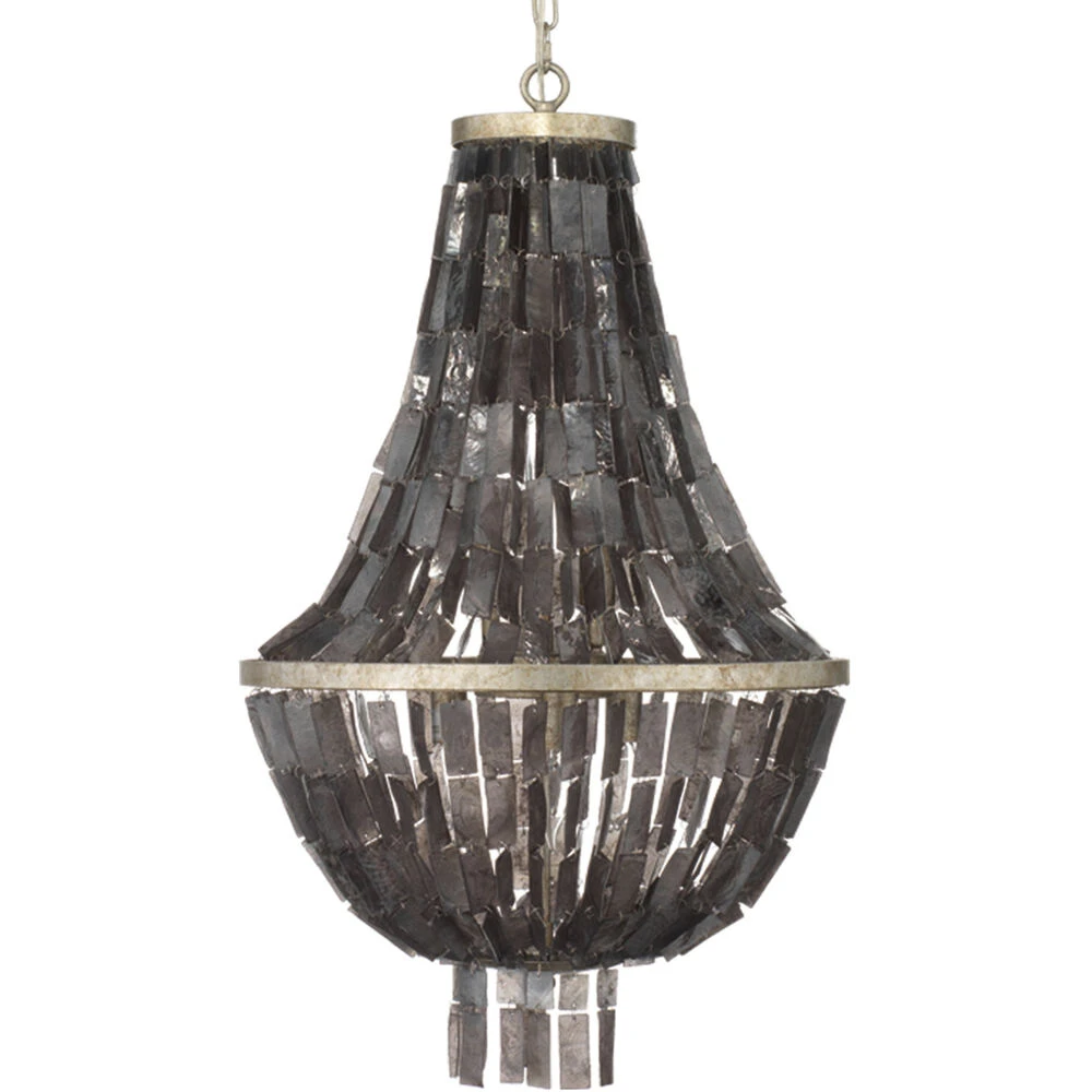 Capsize 5 Light 20 Inch Black Mother Of Pearl And Champagne Leaf Metal Chandelier Ceiling Light 3 Capsize 5 Light 20 Inch Black Mother Of Pearl And Champagne Leaf Metal Chandelier Ceiling Light