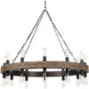 Cirque 24 Light 48 Inch Salvaged Grey Oak & Oil Rubbed Bronze Chandelier Ceiling Light 2 Cirque 24 Light 48 Inch Salvaged Grey Oak & Oil Rubbed Bronze Chandelier Ceiling Light -Lighting Store 5cirq mdob