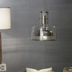 Clyde 1 Light 14 Inch Clear With Gun Metal Pendant Ceiling Light -Lighting Store 5clyd clgm 8 1