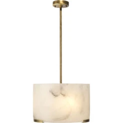 Elancourt 3 Light 17 Inch White Faux Alabaster & Antique Brass Pendant Ceiling Light 10 Elancourt 3 Light 17 Inch White Faux Alabaster & Antique Brass Pendant Ceiling Light -Lighting Store 5elan pdab 2