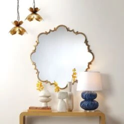 Flowering Lotus 1 Light 11 Inch Antique Gold Pendant Ceiling Light -Lighting Store 5flow smgo 2