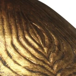 Flowering Lotus 1 Light 11 Inch Antique Gold Pendant Ceiling Light -Lighting Store 5flow smgo 4 1