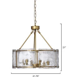 Glenn 6 Light 21.75 Inch Antique Brass Chandelier Ceiling Light, Large -Lighting Store 5glen lgab 2