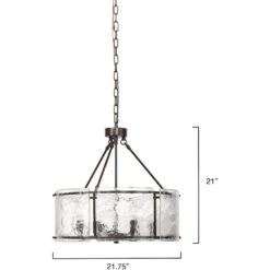 Glenn 6 Light 21.75 Inch Bronze And Oil Rubbed Bronze Chandelier Ceiling Light, Large -Lighting Store 5glen lgob 2 1