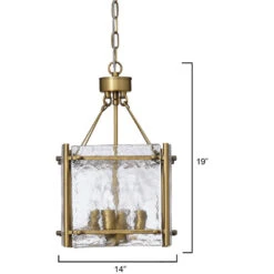 Glenn 4 Light 14 Inch Antique Brass Chandelier Ceiling Light, Small -Lighting Store 5glen smab 2