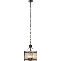 Glenn 4 Light 14 Inch Bronze And Oil Rubbed Bronze Chandelier Ceiling Light, Small -Lighting Store 5glen smob 5 1