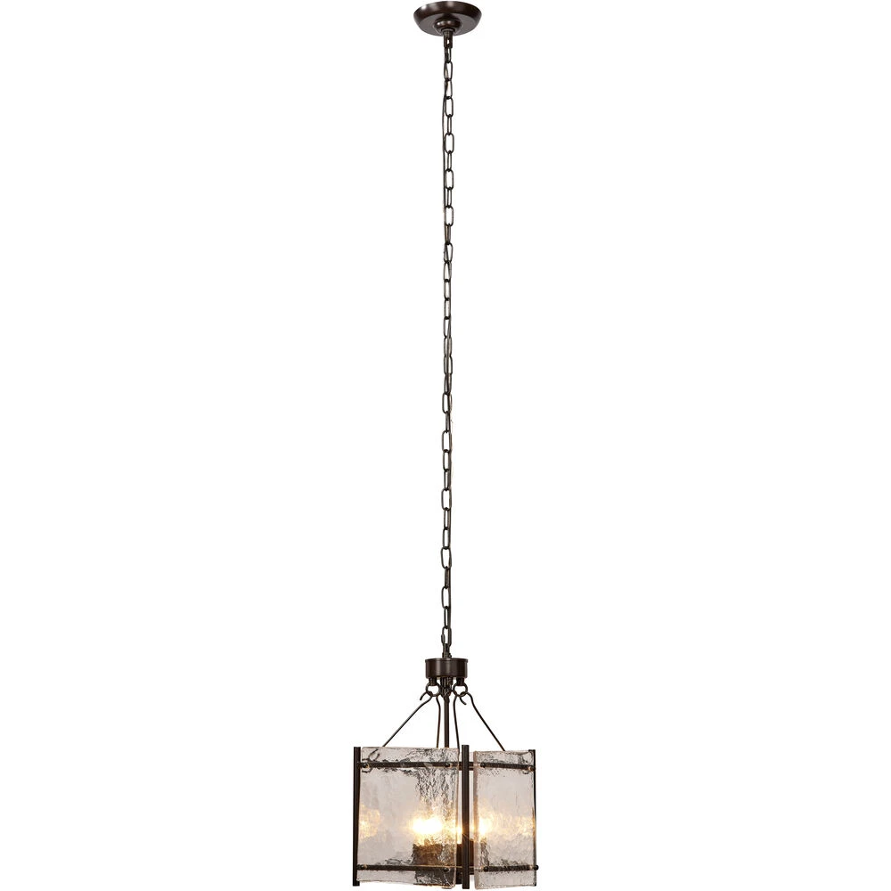 Glenn 4 Light 14 Inch Bronze And Oil Rubbed Bronze Chandelier Ceiling Light, Small 8 Glenn 4 Light 14 Inch Bronze And Oil Rubbed Bronze Chandelier Ceiling Light, Small - Image 6