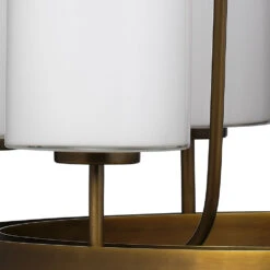 Kindgom LED 28 Inch Antique Brass Chandelier Ceiling Light -Lighting Store 5king chab 3