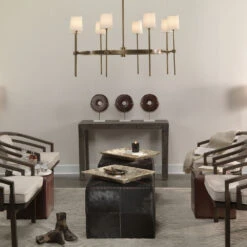 Minerva 8 Light 48 Inch Antique Brass Chandelier Ceiling Light -Lighting Store 5mine8 chab 2