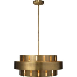 Orbit 4 Light 30 Inch Antique Brass Chandelier Ceiling Light -Lighting Store 5orbi lgab 2