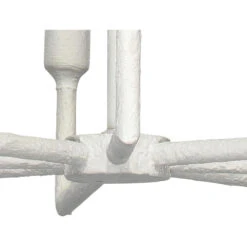 Park 8 Light 32 Inch White Gesso Chandelier Ceiling Light -Lighting Store 5park chwh 9