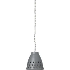 Perforated Pendant Ceiling Light, Long